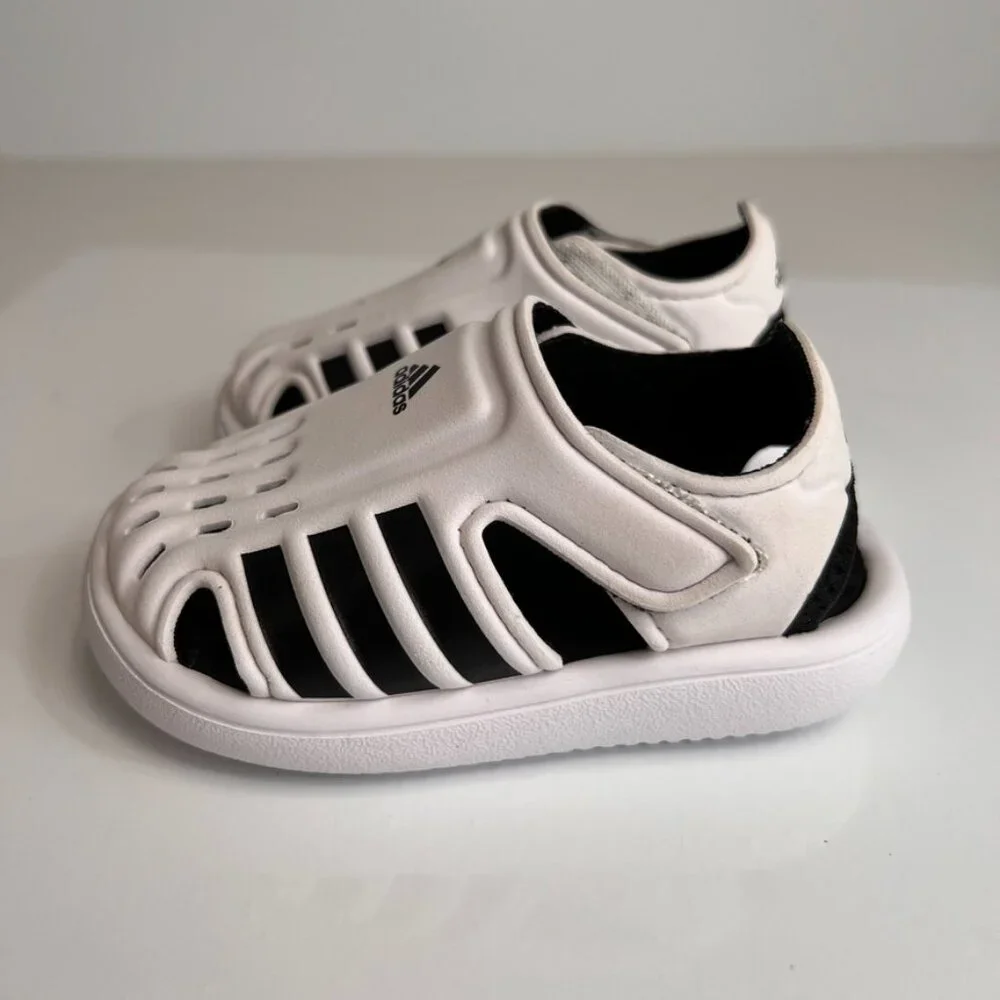 Adidas Boy Shoe 4 Toddler Water Low Top Sneaker School Play Beach Pool Core Ex